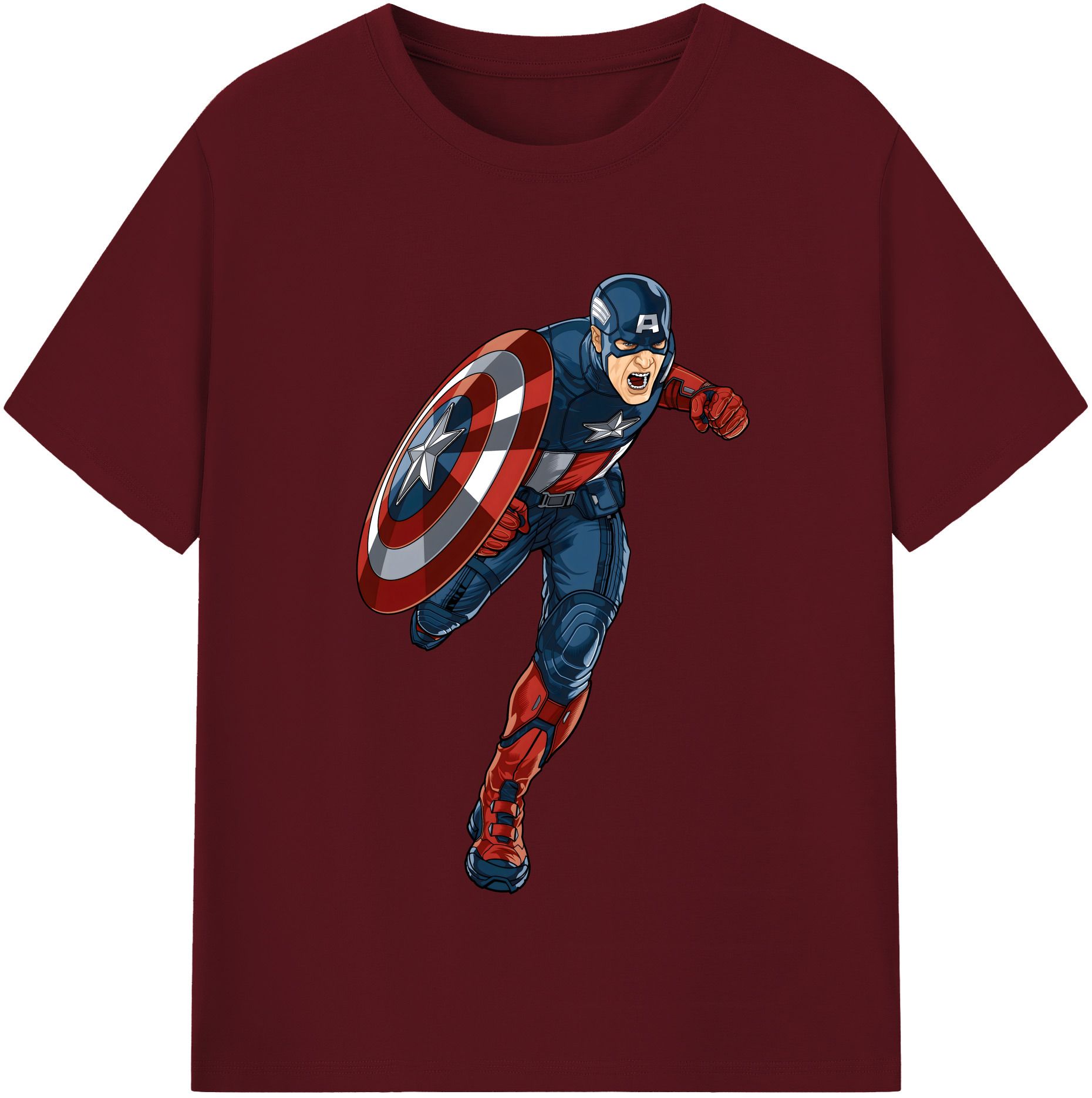 （画像用） アベンジャーズ The Avengers 綿100％半袖Tシャツ（フロントプリント）